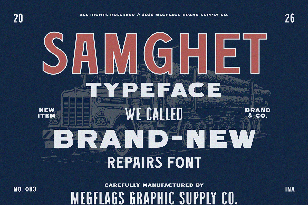 Samghet, a Sans Serif Font by Megflags (Photo 1 of 8)