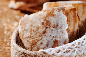 basket filled with traditional italian mostaccioli, a Photo by Nito
