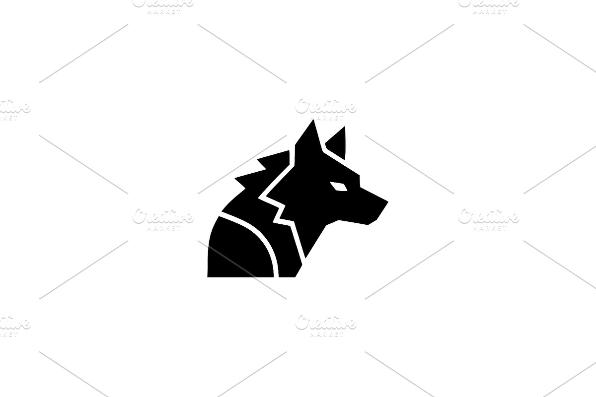 Wolf Head Vector Illustration, an Animal Illustration by Vectorium Studio (Photo 1 of 4)