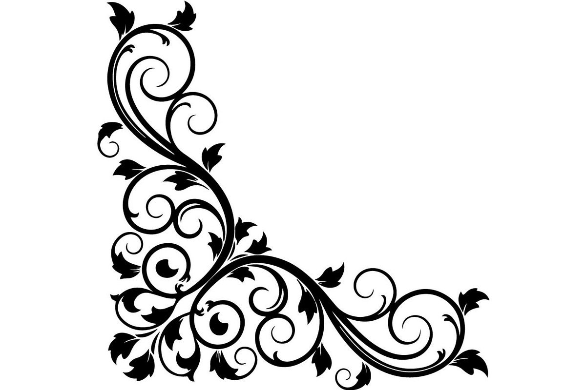 Elegant Vintage Floral Corner Frame, a Decorative Illustration by Designer_Momina (Photo 11 of 21)