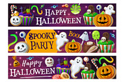 Halloween banner with sweets, a Food Illustration by Vector Tradition (Thumbnail 3 of 3)