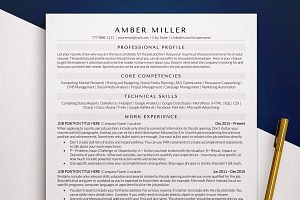 ATS Friendly Resume Template / CV