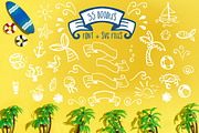 Jellysea - Font Duo + Summer Doodles, a Slab Serif Font by Chantal Nijhof (Thumbnail 7 of 9)