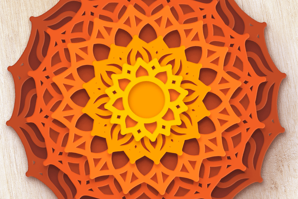3D Dahlia Flower Design - Cut Files, an Object Graphic by Arshad Ali (Photo 5 of 8)