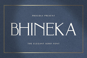 BHINEKA - Elegant Serif Font