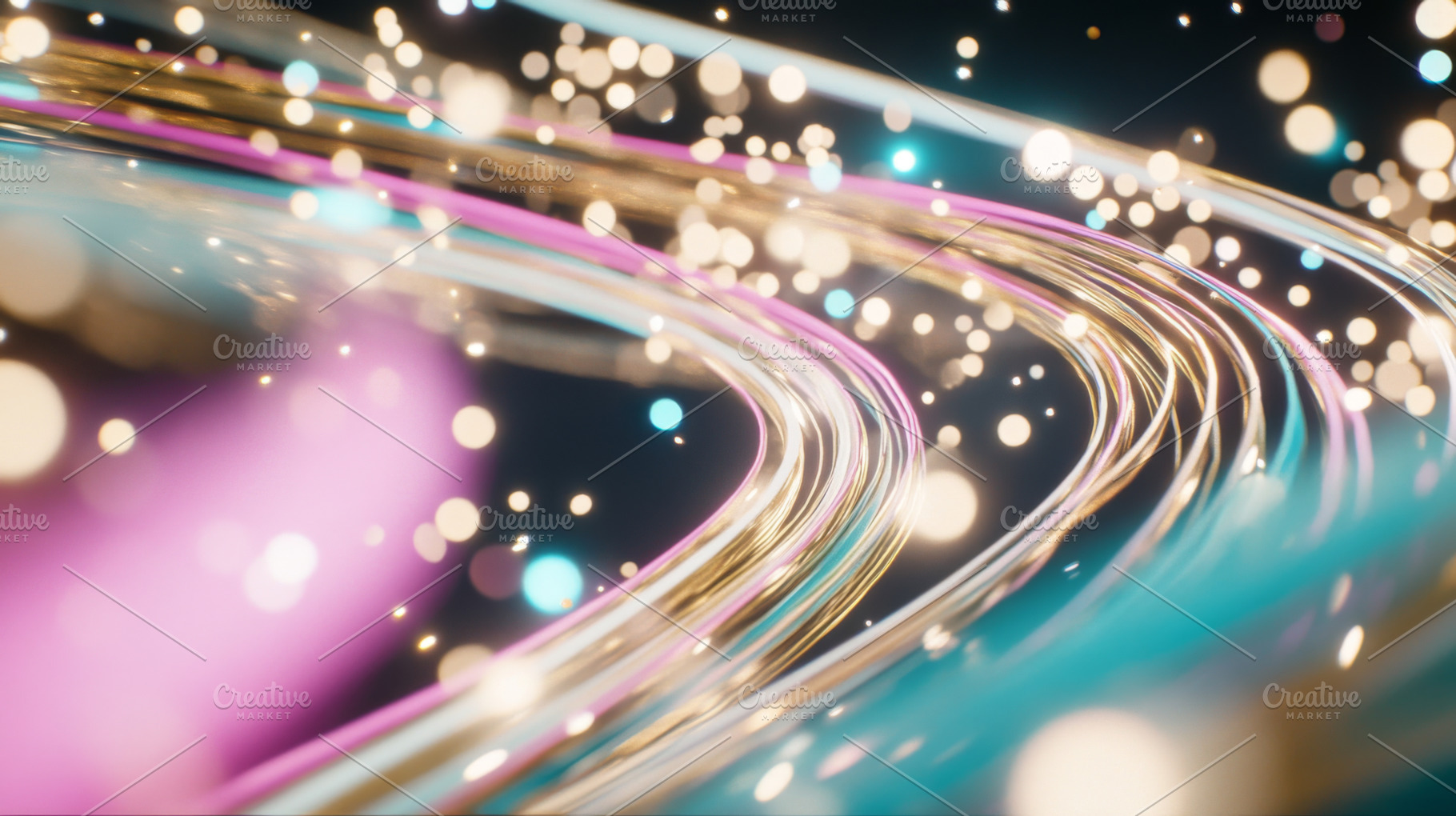 Colorful lights streak across dark, a Photo by Dvoevnore photos