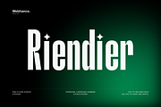 Riendier – Condensed Display Font, a Sans Serif Font by Webhance Studio (Thumbnail 1 of 9)