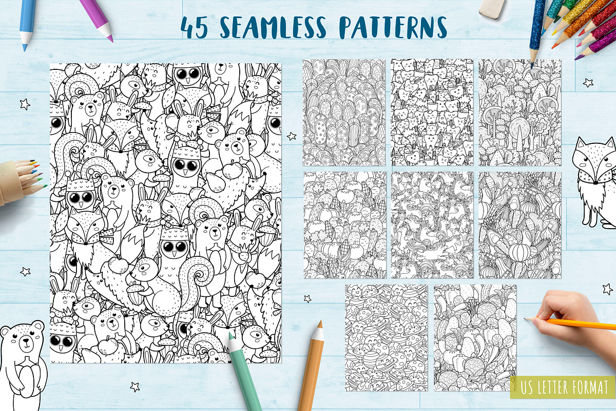 90 Coloring Pages Collection, an Illustration by Gulnara Sabirova (Photo 12 of 22)
