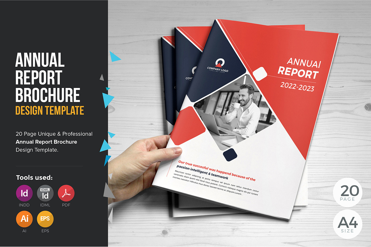 Annual Report Template V2, a Brochure Template by JanySultana (Photo 1 of 16)