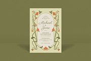 Victorian Flower Wedding Invitation, an Invitation Template by Guuver (Thumbnail 3 of 3)