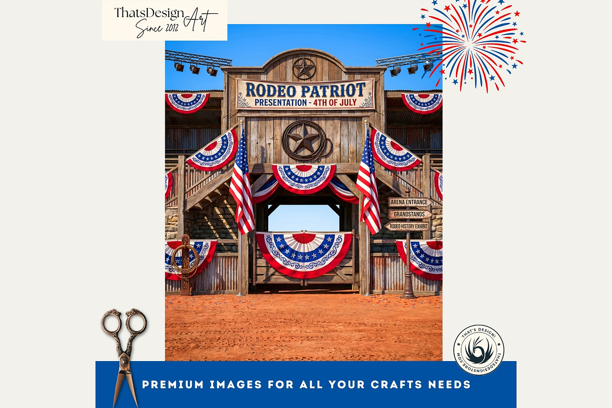 Patriotic 4th of july Backdrops v2, a Background Graphic by ThatsDesignArt (Photo 6 of 9)