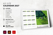 A3 Landscape Calendar 2027 Template, a Stationery Template by MstArtwork (Thumbnail 3 of 5)