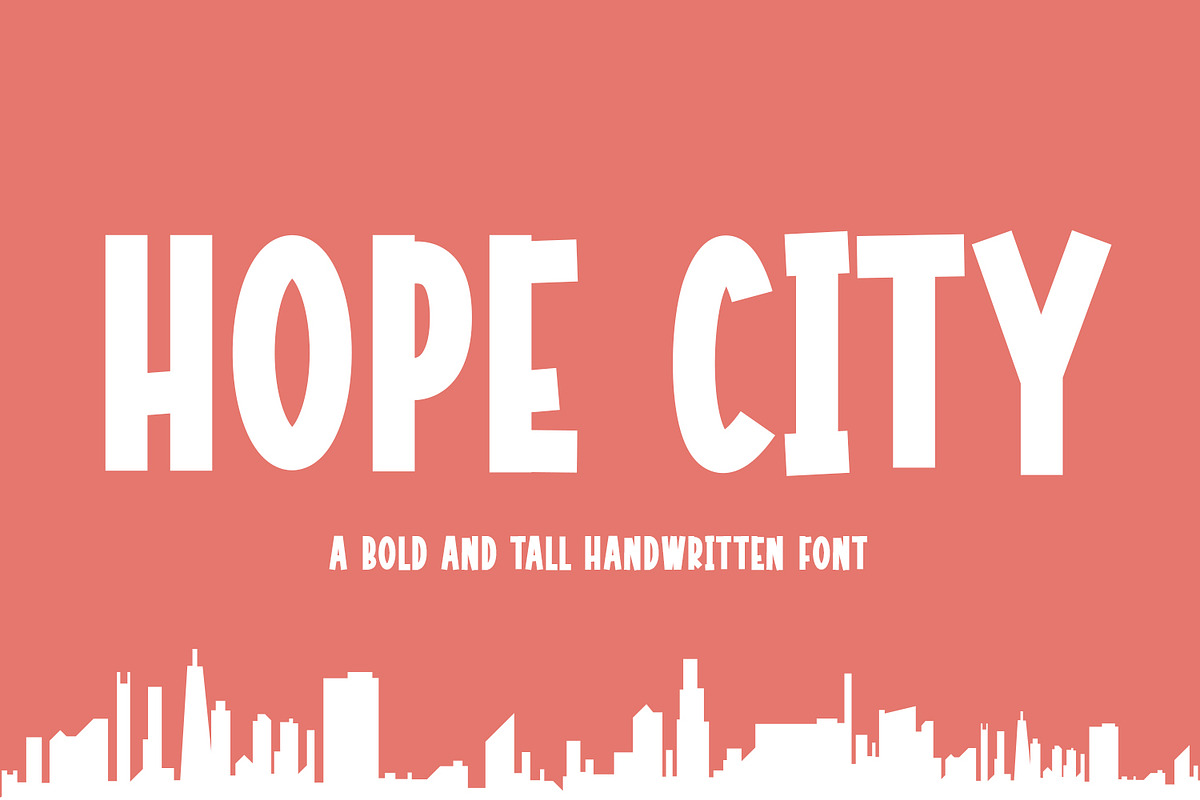 Hope City Bold and Tall Handwritten, a Font by RantautypeStudio (Photo 1 of 9)