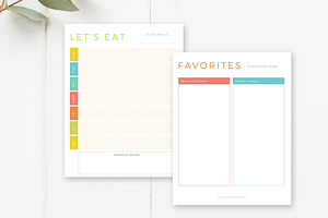 Meal Menu Planning Kit