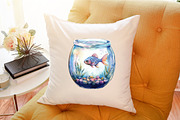 Pastel Aquarium Fish In Jar Clipart, an Illustration by Sublimation Artist (Thumbnail 6 of 6)