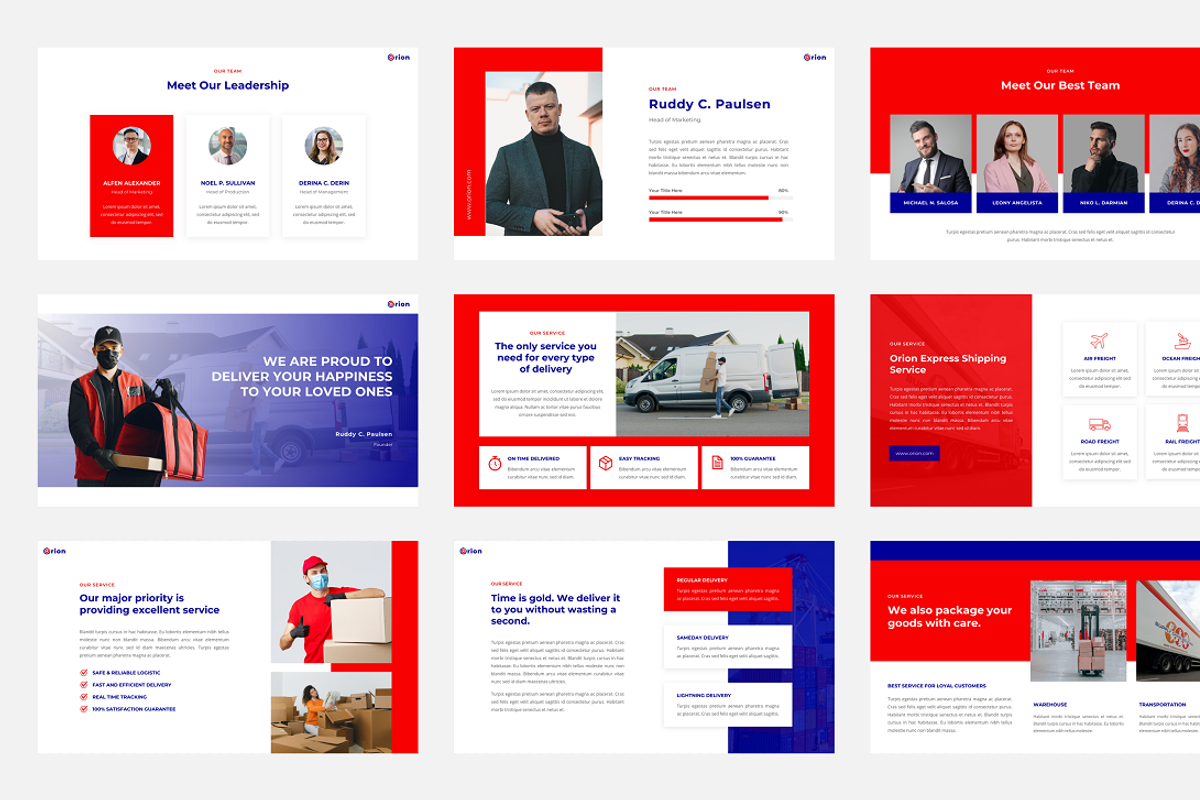 Orion - Logistic & Shipping, a Presentation Template by Biwarastudio (Photo 4 of 5)