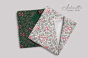 Christmas Mistletoe Seamless Pattern, a Pattern Graphic by SirenaArt (Thumbnail 13 of 16)
