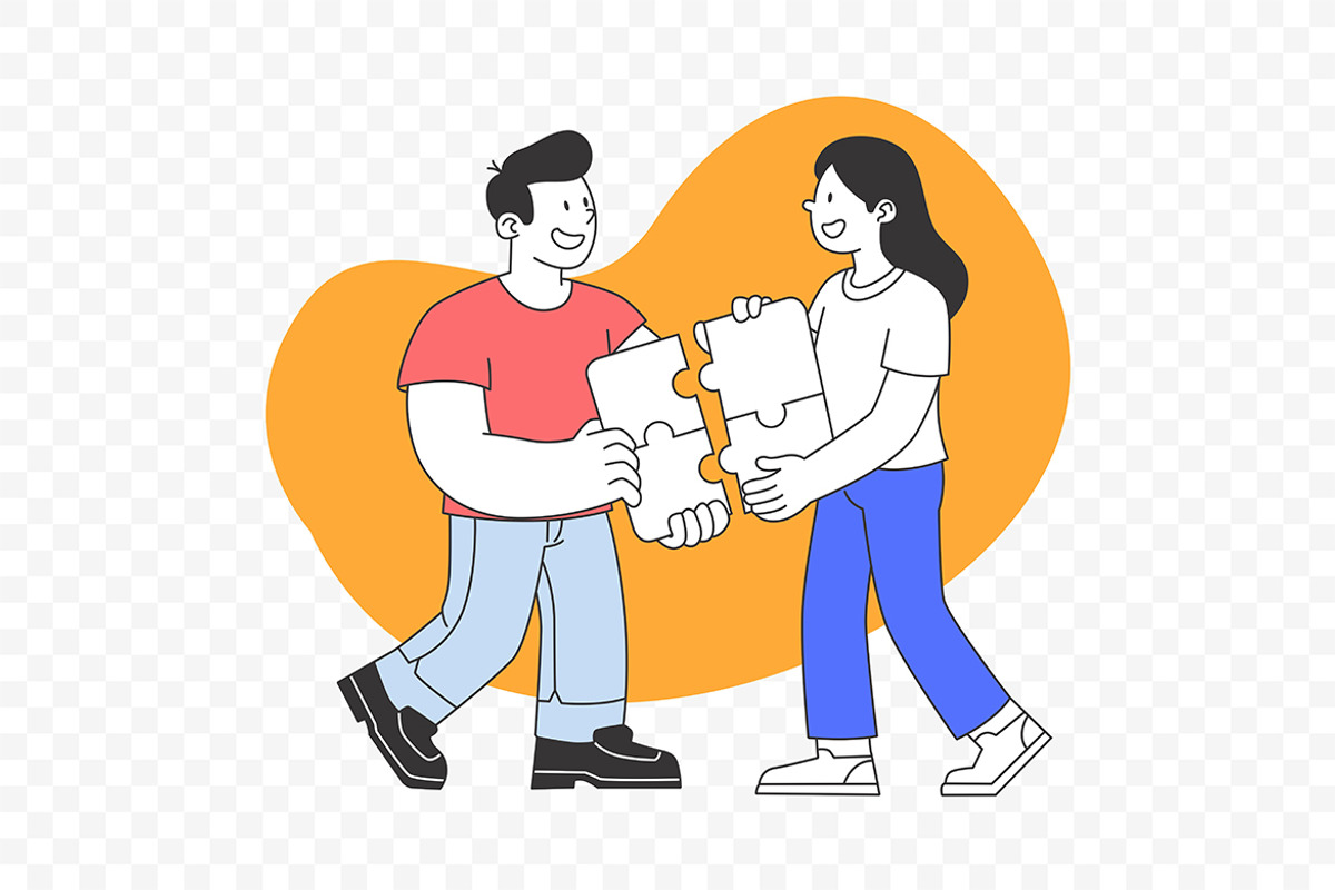 Teamwork Puzzle Collaboration, a Person Illustration by Partikusi Design (Photo 3 of 3)