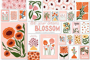 Modern Bloom | Floral Art Posters 1