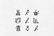 Craft line icons, an Outline Icon by Lyolya Profitrolya (Thumbnail 2 of 2)