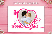 Sweet Heart Love Card PSD Template, a Card Template by PSD templates and Photos (Thumbnail 2 of 4)
