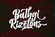 Balhgi Rizetons - Bold Script Font, a Script Font by StringLabs (Thumbnail 1 of 10)