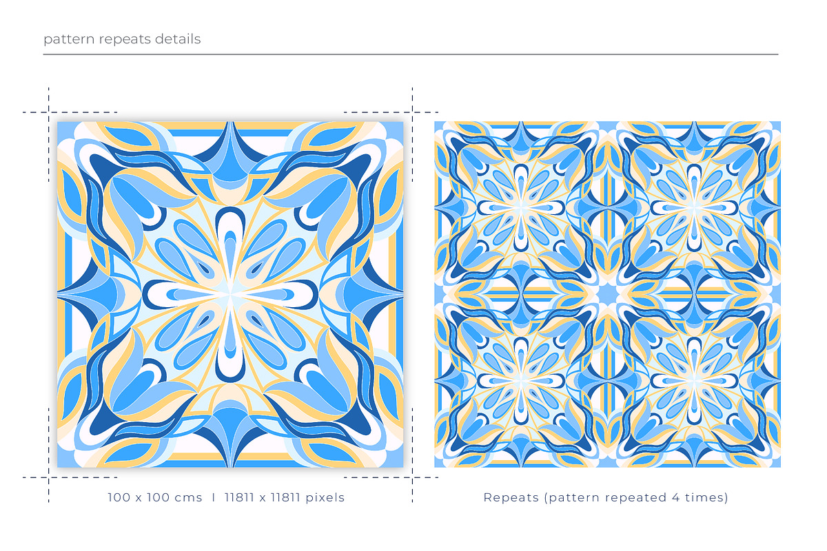 Psychedelic Retro Tile Pattern, a Pattern Graphic by ASTUDIO (Photo 3 of 8)