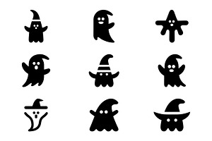 Spooky Ghosts Icon Collection, an Icon by Vectorium Studio
