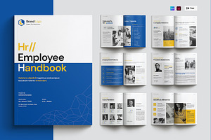 Employee Handbook Template, a Brochure Template by Cleffon_Graphic_Studio