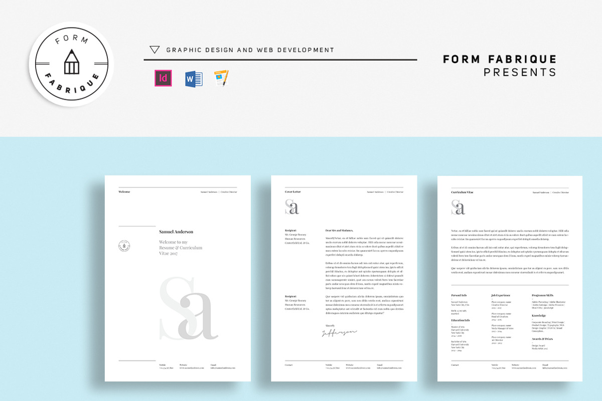 Resume/CV, a Resume Template by Form Fabrique (Photo 2 of 11)