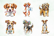 Quirky Dogs Sublimation Clipart, an Illustration by Creative Art (Thumbnail 3 of 10)