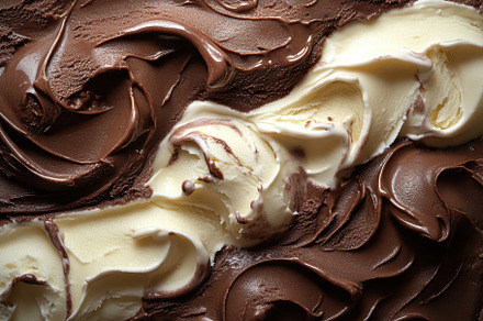 Creamy Chocolate and Vanilla Ice Cre, a Background Photo by Pixeness
