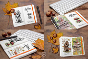 6 Autumn Notebook Mockups, a Books & Magazine Mockup by Fresh Design Elements (Thumbnail 2 of 3)