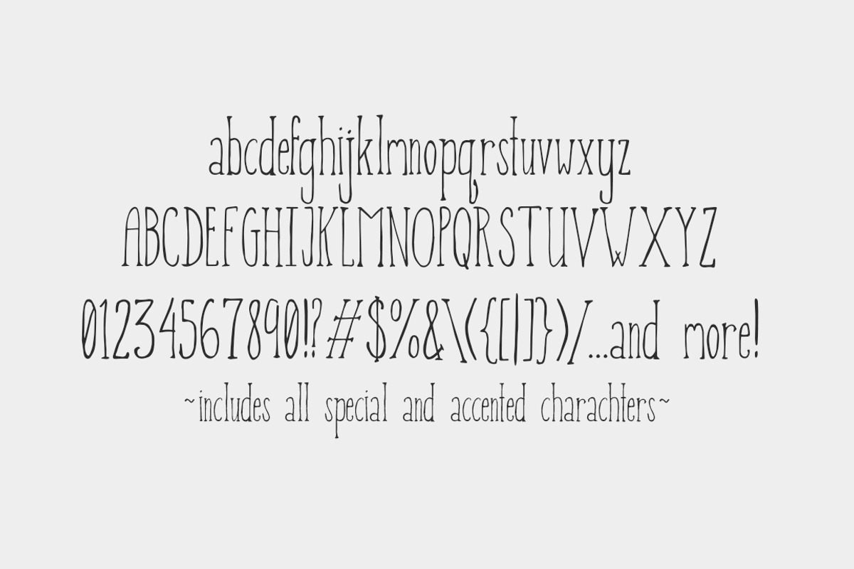 Picket Fence - Handdrawn Font preview 2