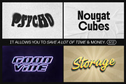 12 Text Effect Templates, a Layer Style Add-On by iDoodle Studio (Thumbnail 5 of 6)