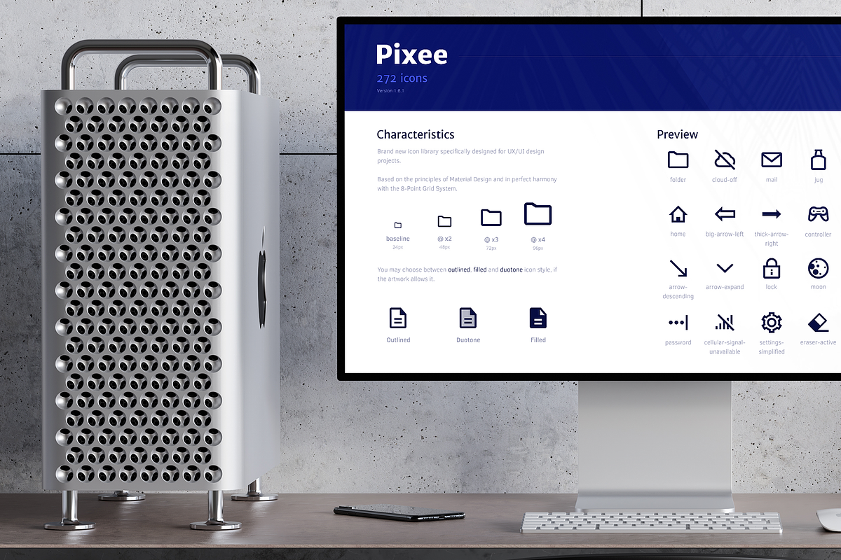Pixee Icon Font preview 3