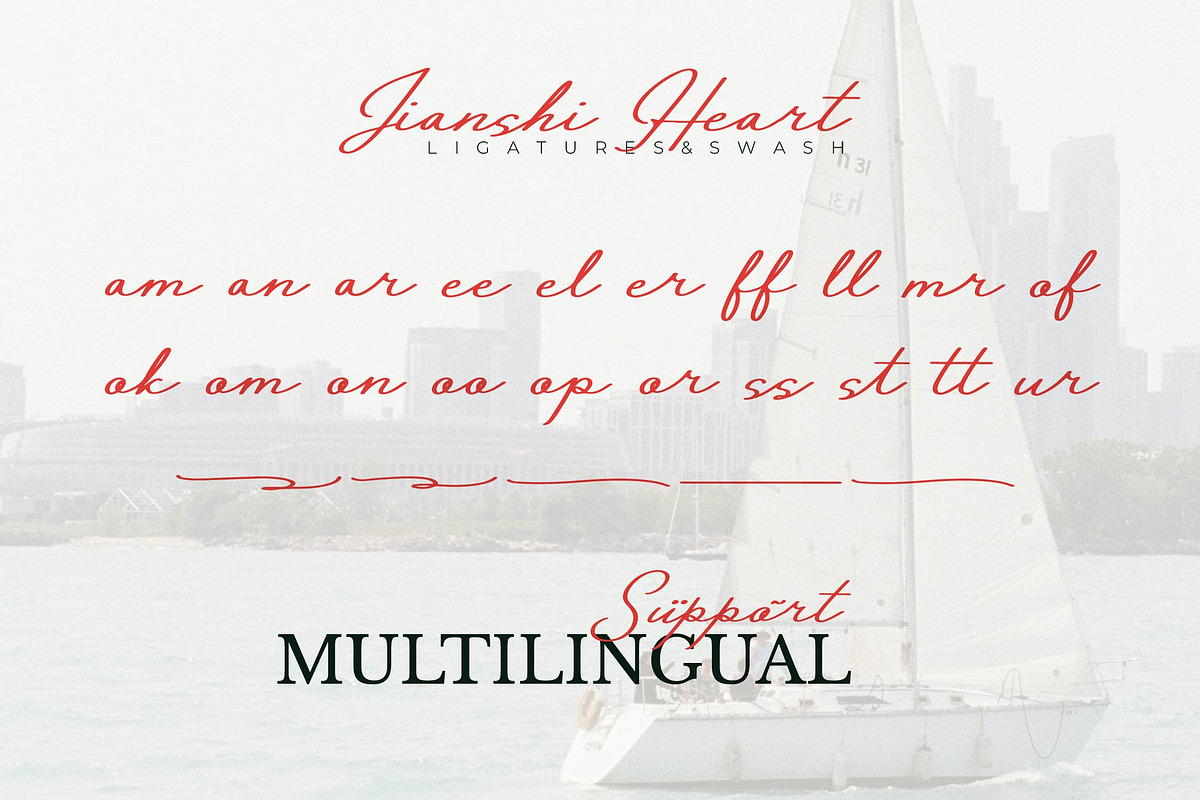 Jianshi Hearth | Monoline Signature, a Script Font by gracetype_studio (Photo 14 of 15)