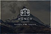 Hency - Portfolio HTML Template, a Websites & App Template by FlyTemplates.com (Thumbnail 1 of 8)