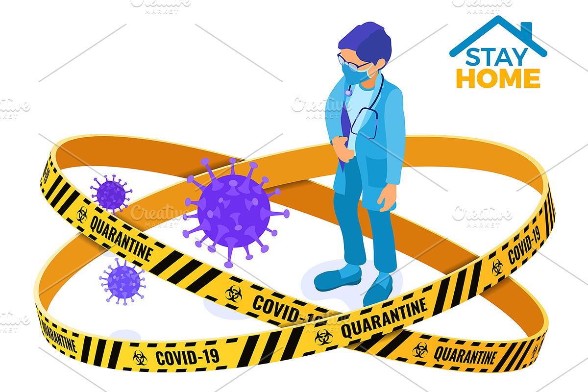 Covid-19 Coronavirus Stop Stay Home, an Education Illustration by TAlex (Photo 4 of 16)
