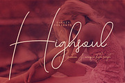 Highsoul Script Font, a Script Font by Deeezy (Thumbnail 1 of 8)