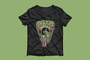 snake head with mountain view, an Animal Illustration by gunaonedesign (Thumbnail 3 of 4)