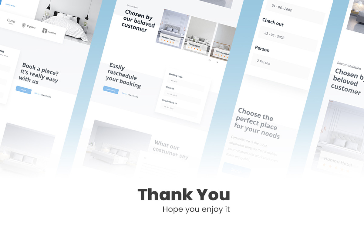 Hotel Booking Web Design, a Wireframe Template by INSPR STD (Photo 6 of 6)