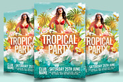 Tropical Party Flyer, a Flyer Template by darkmonarch (Thumbnail 1 of 4)