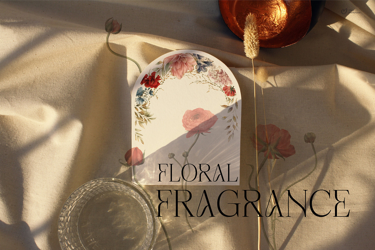 Floral Fragrance, watercolor flowers, a Texture Illustration by ollalya (Photo 4 of 15)