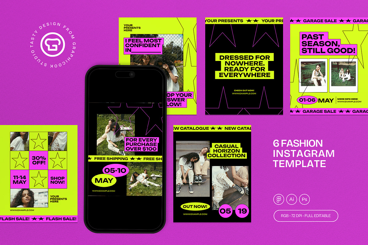 Fashion Instagram Post - Figma, a Social Media Template by graphicook (Photo 1 of 3)