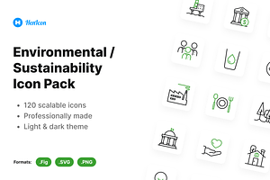 Environmental / Sustainability Icons, a Duotone Icon by HenIcon