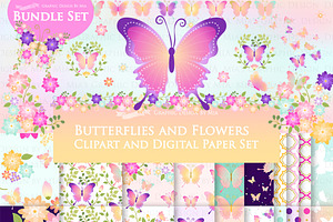 Butterflies and Flowers