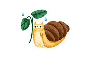 Cute snails set, seamless patterns, an Animal Illustration by Good Studio (Thumbnail 4 of 18)