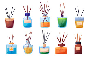 Cartoon aroma diffusers. Wooden, an Object Illustration by LadadikArt