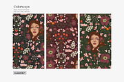 Art Nouveau Botanical Flower Pattern, a Pattern Graphic by likorbut (Thumbnail 8 of 12)